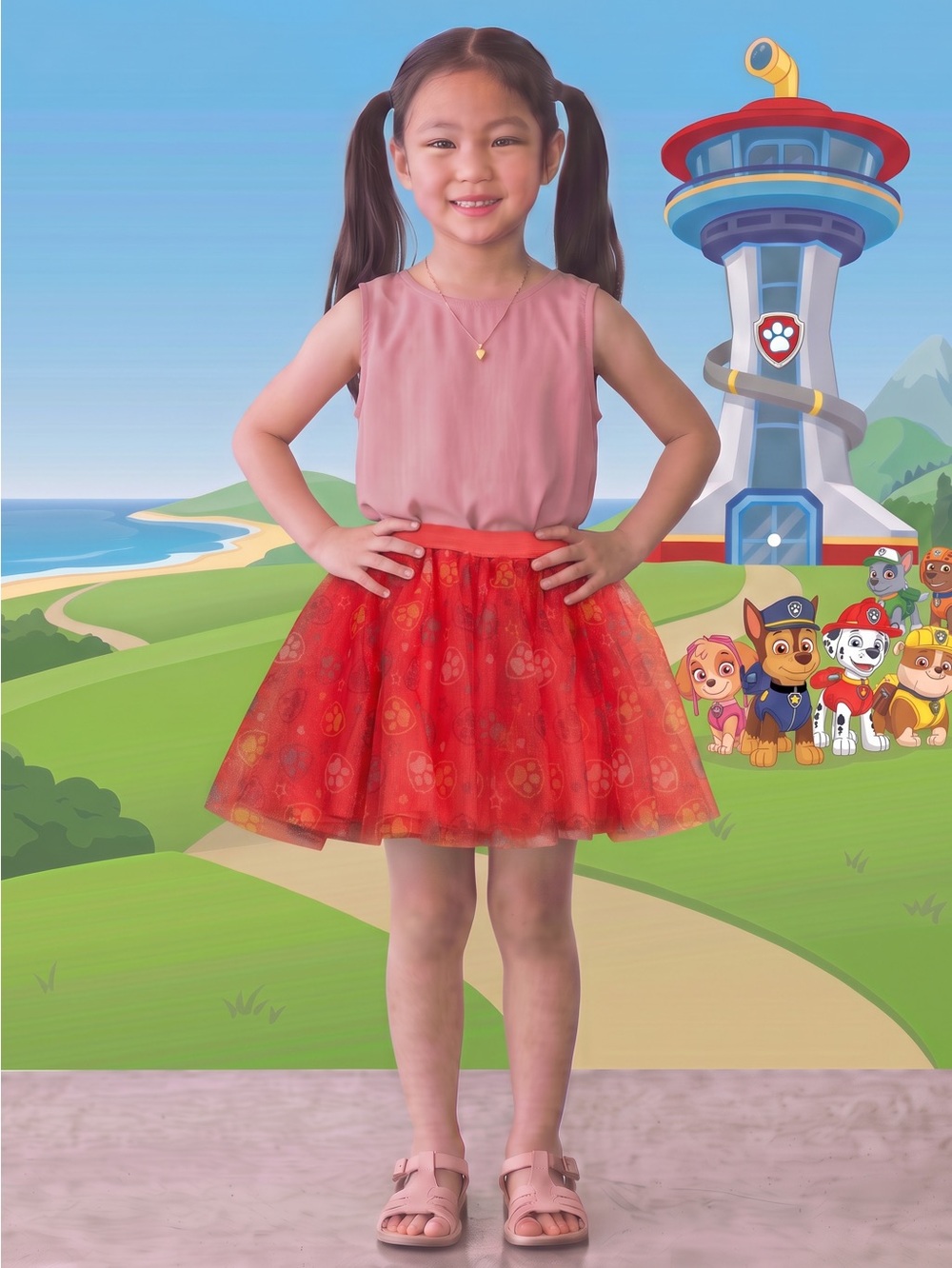 Paw Patrol Red Tutu Size 5T